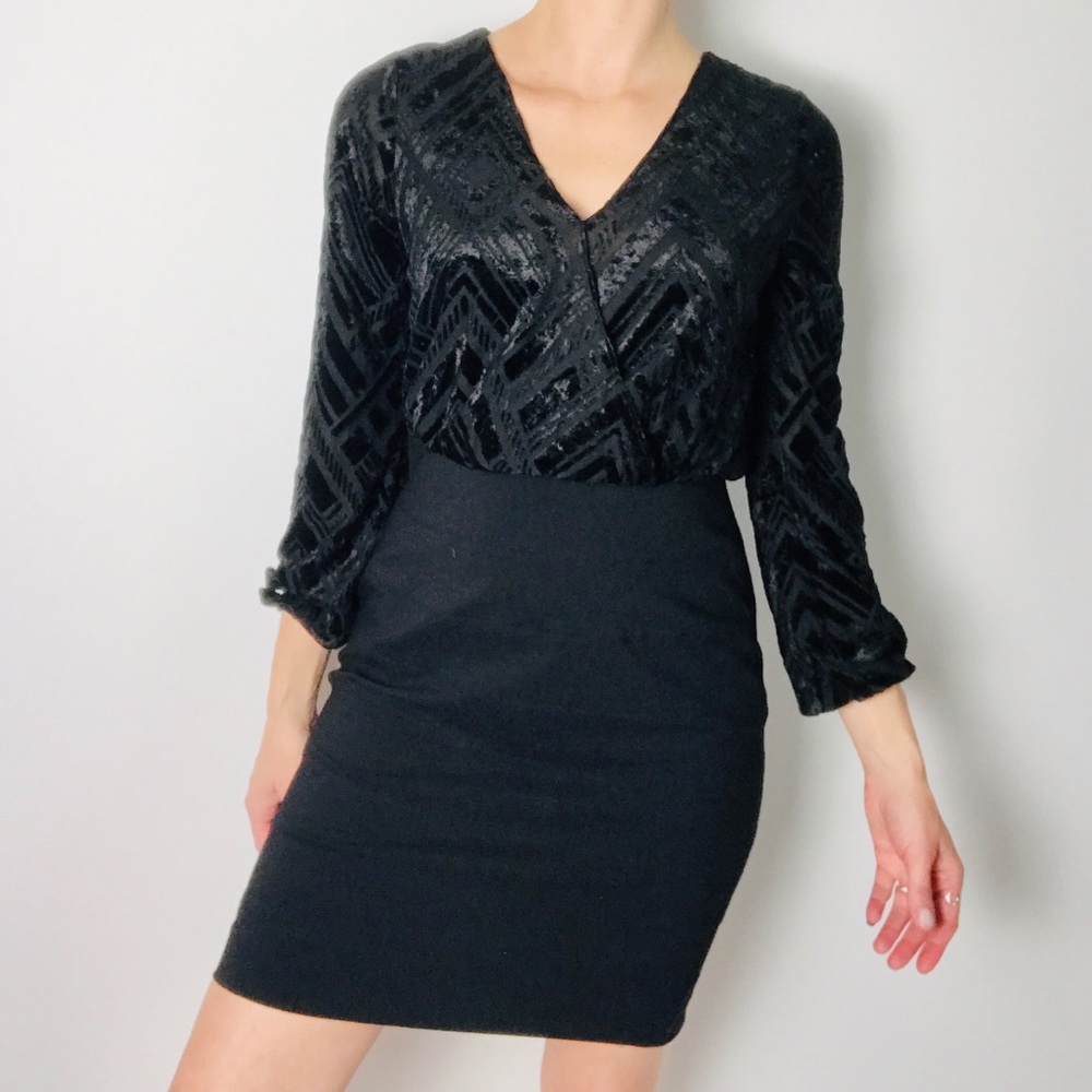 NICOLE MILLER Mixed media Cocktail dress